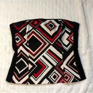 White House | Black Market Strapless Top